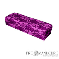 Brazo-Reposo-Encaje-Fushia