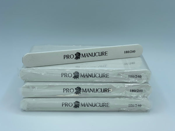 Paquete de 25 limas Zebra Rectas 180/240 ProManucure